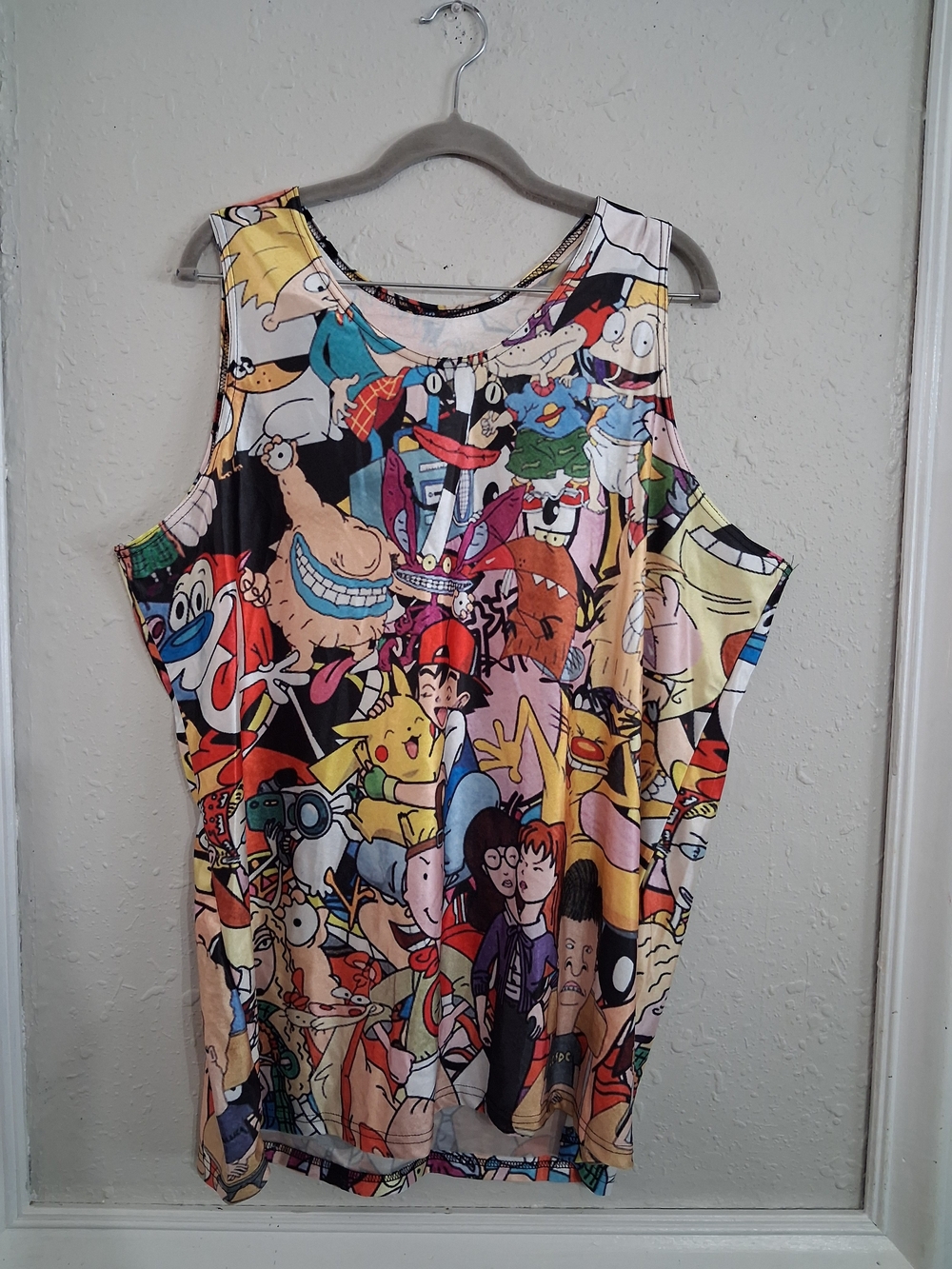 Retro 90s kids throwback tank swim rug rats doug beavis butthead pokemon Daria